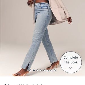 Abercrombie Jeans - 90s straight ultra high rise with slit